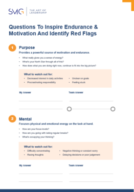 Questions to Inspire Endurance