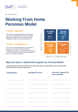 Working from home persona Model