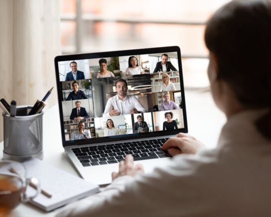 View,Over,Businesslady,Shoulder,Seated,At,Workplace,Desk,Look,At View,Over,Businesslady,Shoulder,Seated,At,Workplace,Desk,Look,At