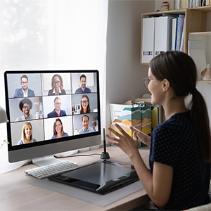 Lady at laptop square